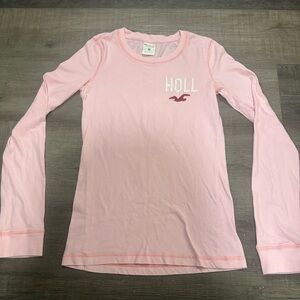 Hollister Light Pink Crew Neck Tee